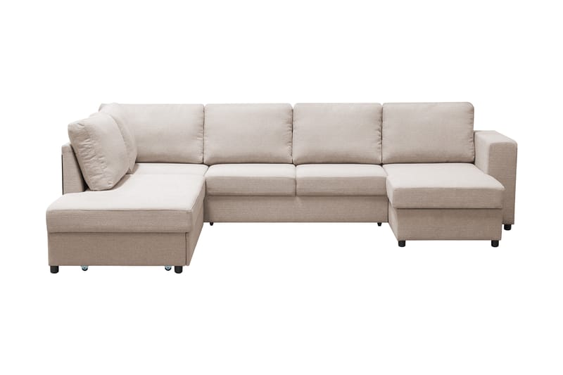 EDMONDS U-Bäddsoffa Vänster Beige - Bäddsoffor - Bäddsoffa divan