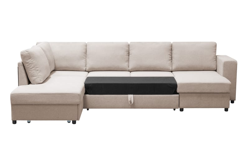 EDMONDS U-Bäddsoffa Vänster Beige - Möbler - Vardagsrum - Bäddsoffor - U bäddsoffa