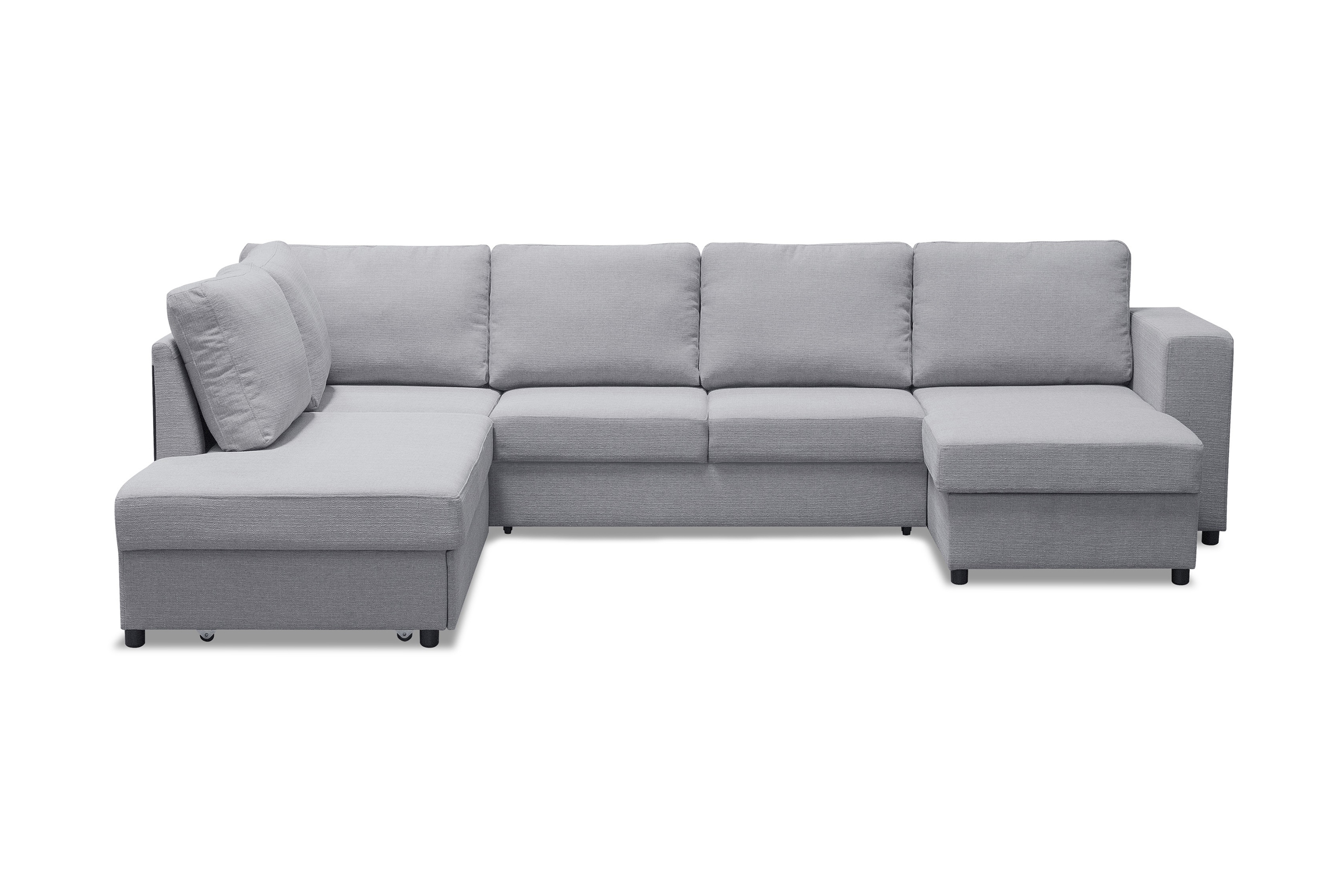 edmonds u-bäddsoffa vänster ljusgrå -