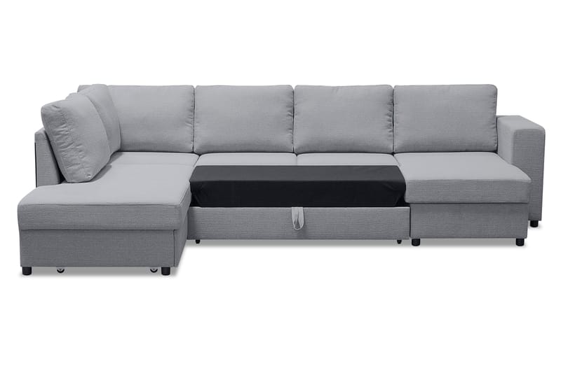 EDMONDS U-Bäddsoffa Vänster Ljusgrå - Möbler - Vardagsrum - Bäddsoffor - U bäddsoffa