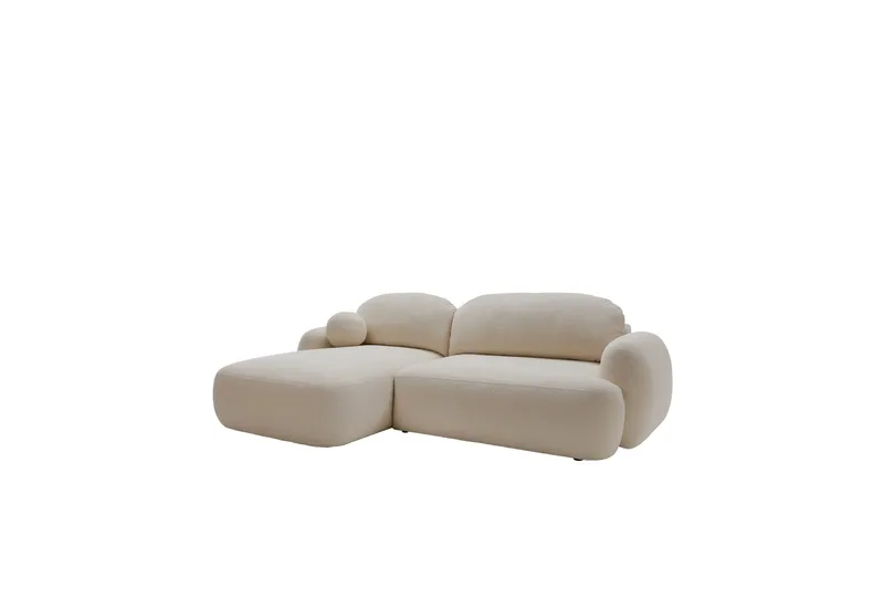 Efrem Bäddsoffa med Divan 3-sits i Bouclé, Beige