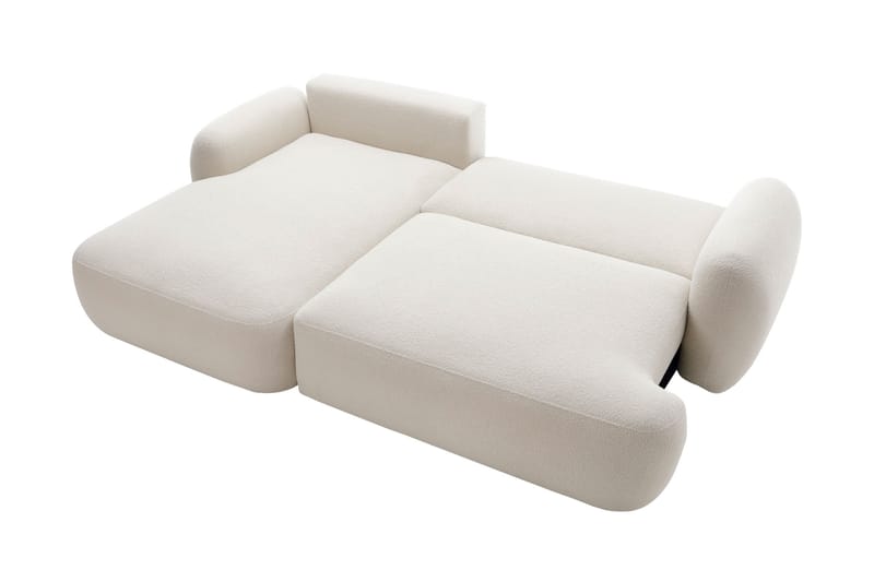 Efrem Bäddsoffa med Divan 3-sits i Bouclé - Brun - Möbler - Vardagsrum - Bäddsoffor