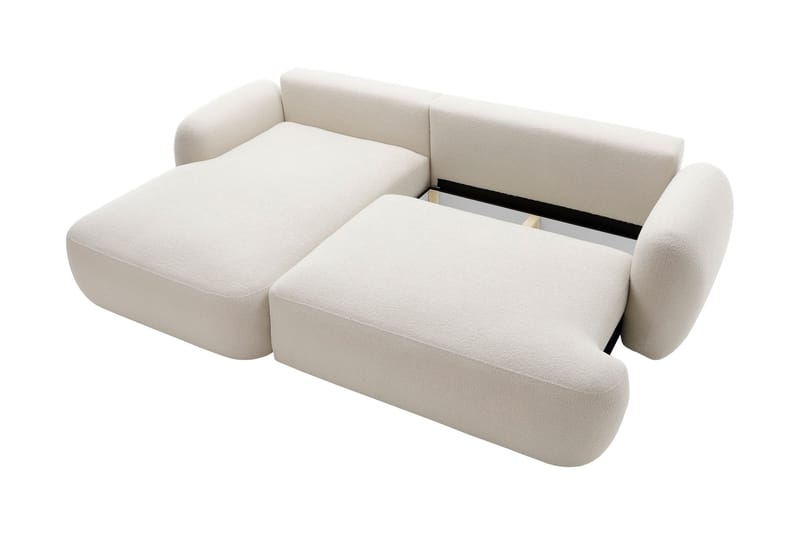 Efrem Bäddsoffa med Divan 3-sits i Bouclé - Brun - Möbler - Vardagsrum - Bäddsoffor
