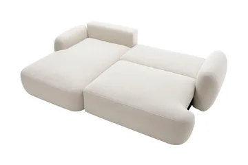Efrem Bäddsoffa med Divan 3-sits i Bouclé - Ljusgrå - Möbler - Vardagsrum - Bäddsoffor