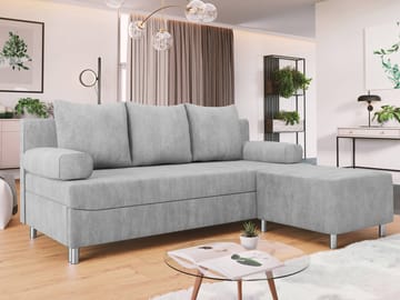 Eifion 3-sits Bäddsoffa med divan Högervänd - ljusgrå - Möbler - Vardagsrum - Bäddsoffor