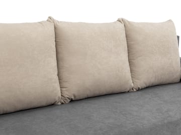 Eifion 3-sits Bäddsoffa med fotpall och förvaring - Möbler - Vardagsrum - Bäddsoffor