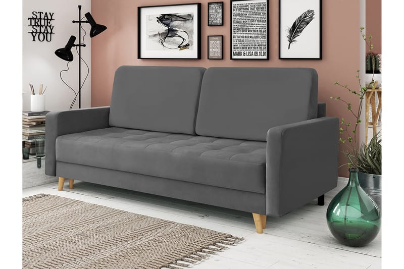 Eirado 4-sits Bäddsoffa - Grå - Möbler - Vardagsrum - Bäddsoffor