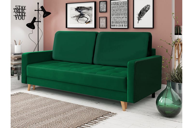 Eirado 4-sits Bäddsoffa - Grön - Möbler - Vardagsrum - Bäddsoffor