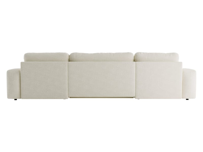 Elvior 5-sits U-formad bäddsoffa med dubbeldivan - beige - Möbler - Vardagsrum - Bäddsoffor - Hörnbäddsoffa