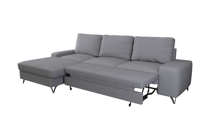 Emet Bäddsoffa med Divan 3-sits - Brun - Möbler - Vardagsrum - Bäddsoffor