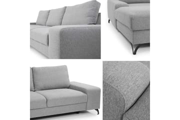 Emet Bäddsoffa med Divan 3-sits - Brun - Möbler - Vardagsrum - Bäddsoffor