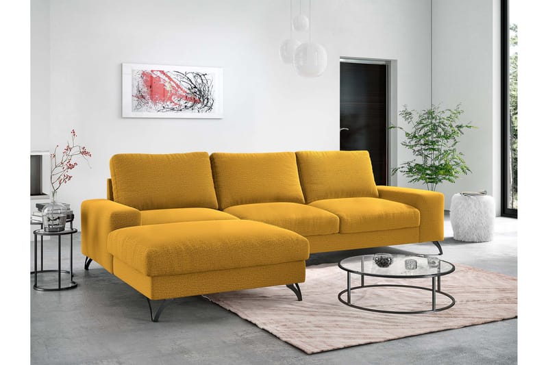 Emet Bäddsoffa med Divan 3-sits - Brun - Möbler - Vardagsrum - Bäddsoffor
