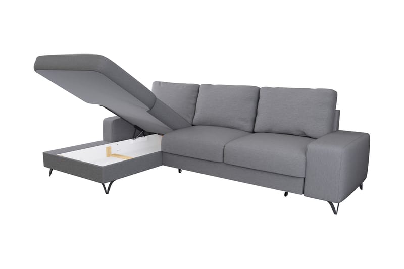 Emet Bäddsoffa med Divan 3-sits - Vit - Möbler - Vardagsrum - Bäddsoffor