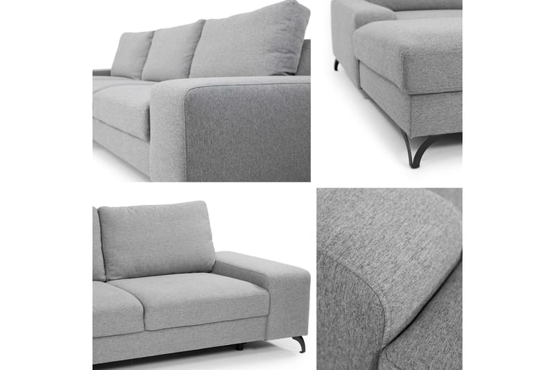 Emet Bäddsoffa med Divan 3-sits - Vit - Möbler - Vardagsrum - Bäddsoffor