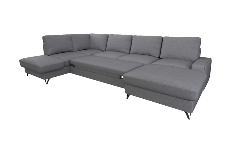 Emet Bäddsoffa med Divan och Schäslong 5-sits - Beige - Möbler - Vardagsrum - Bäddsoffor - U bäddsoffa