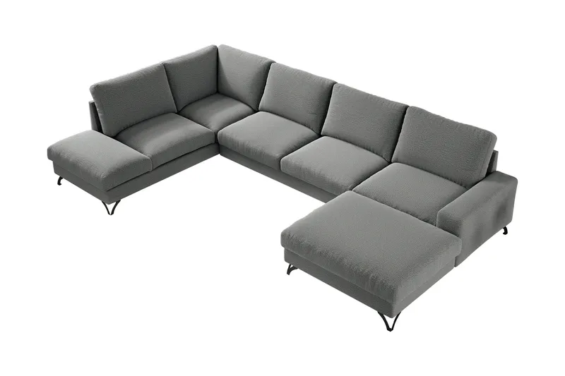 Emet Bäddsoffa med Divan och Schäslong 5-sits, Beige