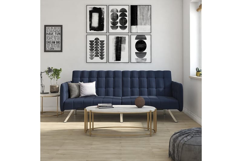 EMILY Bäddsoffa Marinblå - Dorel Home - Möbler - Vardagsrum - Bäddsoffor