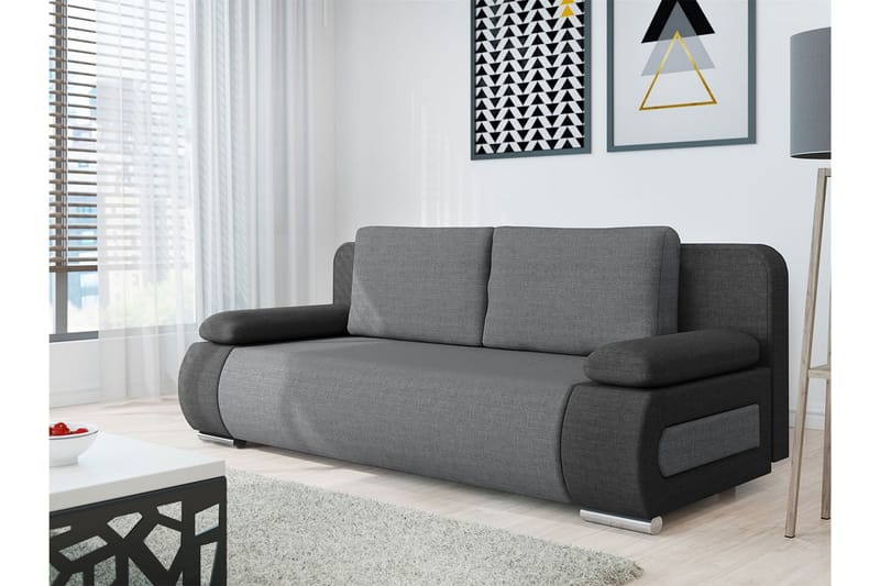 EMMA Bäddsoffa 200x94x76 cm - Grå - Möbler - Vardagsrum - Bäddsoffor