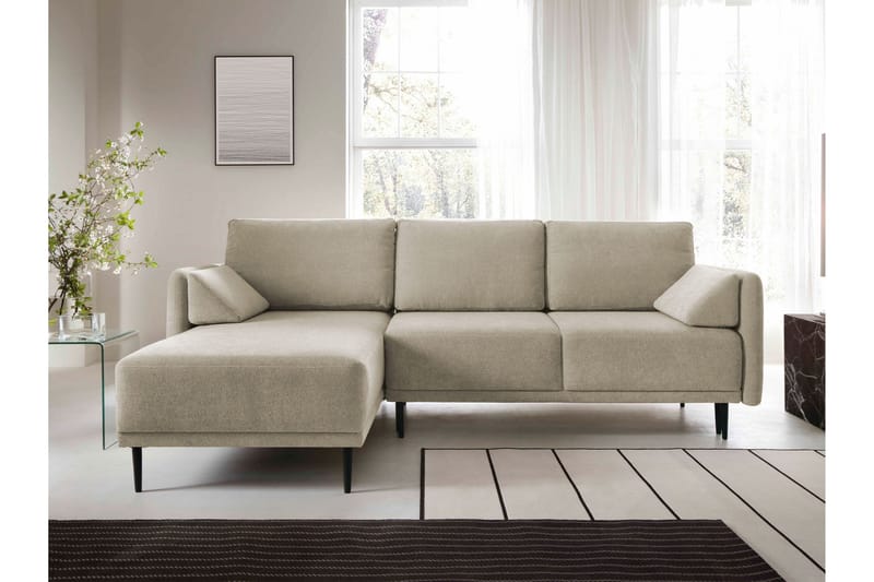 Enaya Bäddsoffa m. Divan 3-sits - Beige - Möbler - Vardagsrum - Bäddsoffor