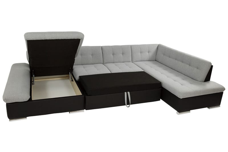 ERNYR 4-sits Bäddsoffa Höger - Grå - Möbler - Vardagsrum - Bäddsoffor - U bäddsoffa