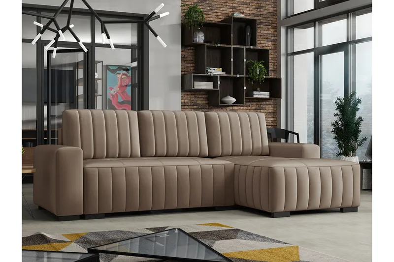 Esher Bäddsoffa Höger - Beige - Möbler - Vardagsrum - Bäddsoffor