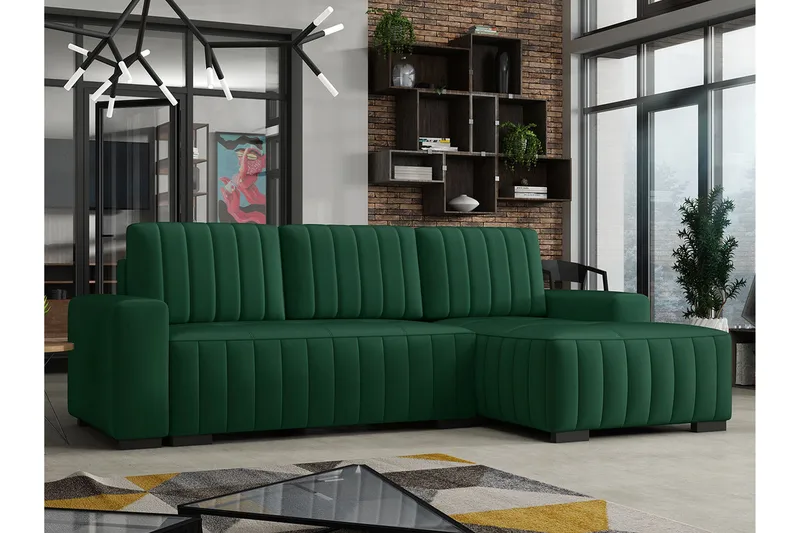 Esher Bäddsoffa Höger - Grön - Möbler - Vardagsrum - Bäddsoffor