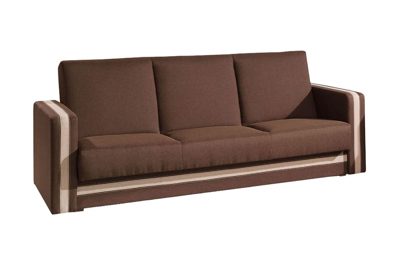 EUFORIA Bäddsoffa 222x88x89 cm - Brun - Möbler - Vardagsrum - Bäddsoffor