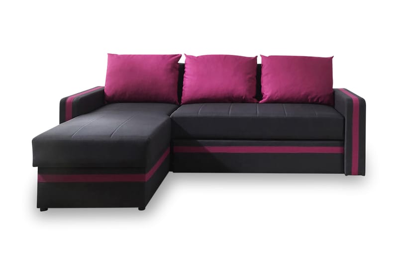 EUFORIA Divanbäddsoffa 234x156x82 cm - Rosa - Möbler - Vardagsrum - Bäddsoffor