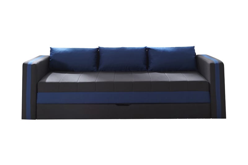 EUFORIA Soffa 222x75x71 cm - Blå - Bäddsoffor - 3-sits bäddsoffa