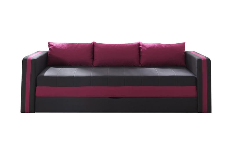 EUFORIA Soffa 222x75x71 cm - Rosa - Bäddsoffor - 3-sits bäddsoffa