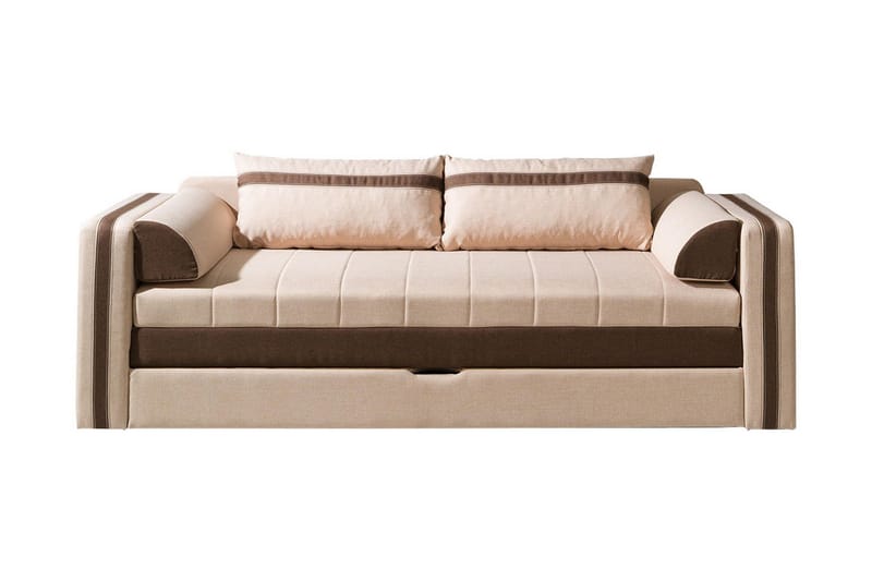 EUFORIA Soffa 222x75x77 cm - Beige - Bäddsoffor - 3-sits bäddsoffa