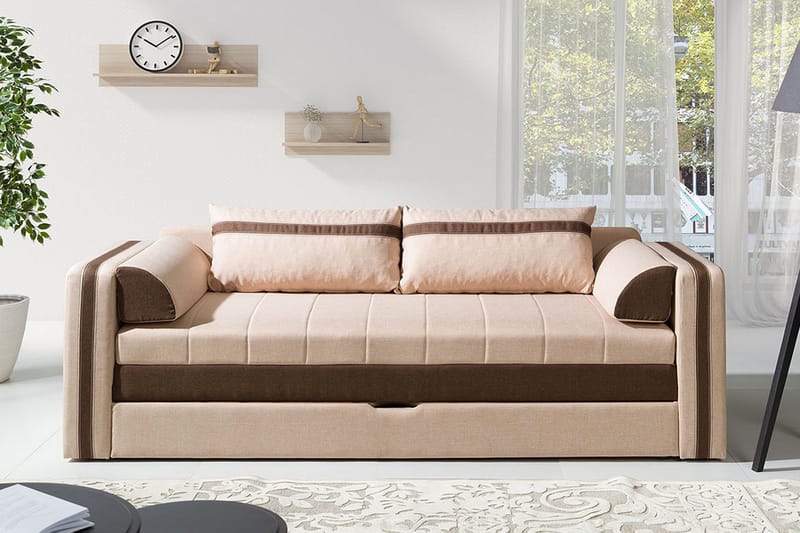 EUFORIA Soffa 222x75x77 cm - Beige - Möbler - Vardagsrum - Bäddsoffor