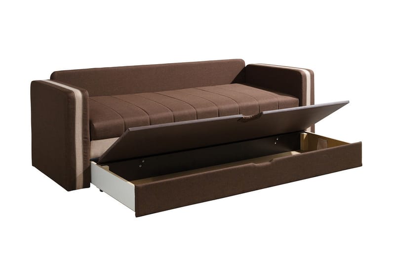 Euforia Soffa 222x75x77 cm - Brun - Möbler - Vardagsrum - Bäddsoffor