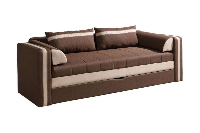 EUFORIA Soffa 222x75x77 cm - Brun - Bäddsoffor - 3-sits bäddsoffa