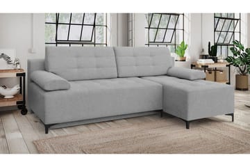 FABIO 4-sits Bäddsoffa Vänster - Grå - Möbler - Vardagsrum - Bäddsoffor