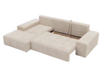 Falor 3-sits Bäddsoffa med divan Vänstervänd - brun - Möbler - Vardagsrum - Bäddsoffor - Hörnbäddsoffa