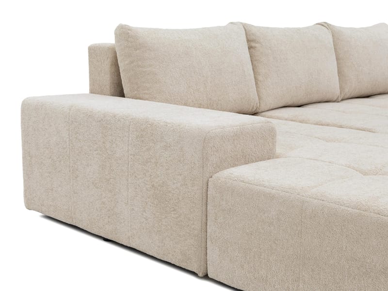 Falor 3-sits Bäddsoffa med divan Vänstervänd - brun - Möbler - Vardagsrum - Bäddsoffor - Hörnbäddsoffa