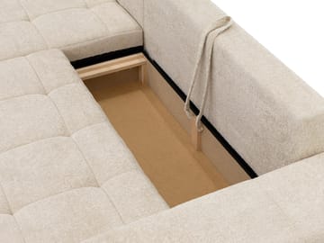 Falor 3-sits Bäddsoffa med divan Vänstervänd - Ljusgrå - Möbler - Vardagsrum - Bäddsoffor - Hörnbäddsoffa