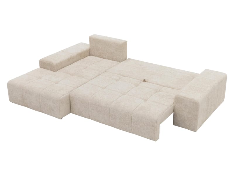 Falor 3-sits Bäddsoffa med divan Vänstervänd - Ljusgrå - Möbler - Vardagsrum - Bäddsoffor - Hörnbäddsoffa