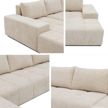 Falor 5-sits U-formad bäddsoffa - Benvit - Möbler - Vardagsrum - Bäddsoffor - Hörnbäddsoffa