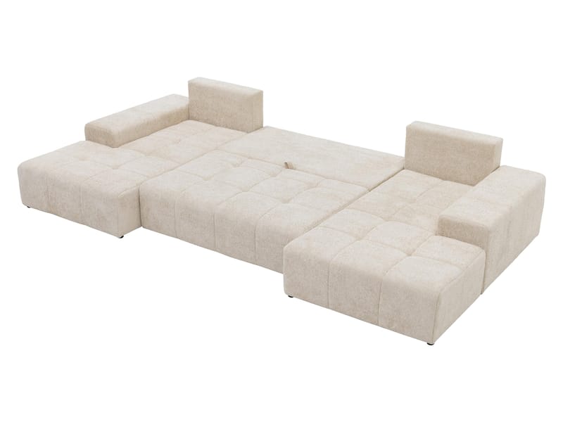 Falor 5-sits U-formad bäddsoffa - Benvit - Möbler - Vardagsrum - Bäddsoffor - Hörnbäddsoffa
