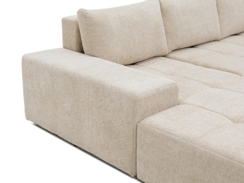 Falor 5-sits U-formad bäddsoffa - Brun - Möbler - Vardagsrum - Bäddsoffor - Hörnbäddsoffa