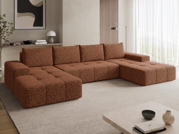 Falor 5-sits U-formad bäddsoffa - brun - Möbler - Vardagsrum - Bäddsoffor - Hörnbäddsoffa