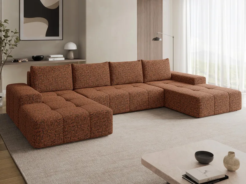 Falor 5-sits U-formad bäddsoffa - brun - Möbler - Vardagsrum - Bäddsoffor - Hörnbäddsoffa