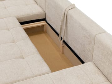 Falor 5-sits U-formad bäddsoffa - Brun - Möbler - Vardagsrum - Bäddsoffor - Hörnbäddsoffa