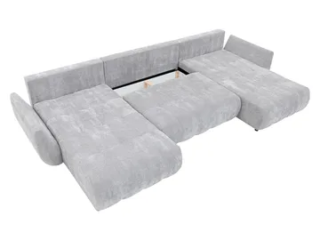 Faro 4-sits U-Bäddsoffa med förvaring - Beige - Möbler - Vardagsrum - Bäddsoffor - Hörnbäddsoffa