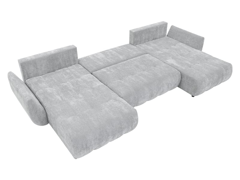 Faro 4-sits U-Bäddsoffa med förvaring - Svart - Möbler - Vardagsrum - Bäddsoffor - Hörnbäddsoffa