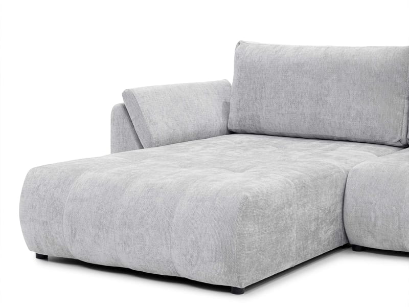 Faro 4-sits U-Bäddsoffa med förvaring - Svart - Möbler - Vardagsrum - Bäddsoffor - Hörnbäddsoffa