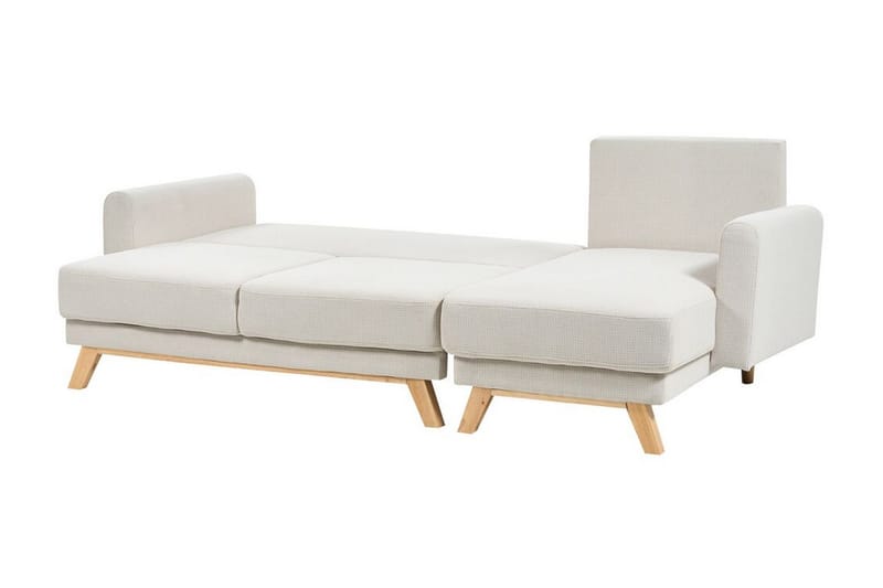 Faustin Hörnbäddsoffa 3-sits - Beige/Ljust trä - Möbler - Vardagsrum - Bäddsoffor - Hörnbäddsoffa