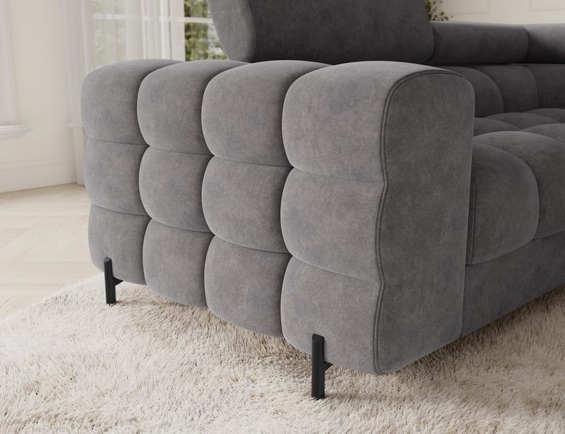 Fectory 6-sits Bubblig Hörnbäddsoffa med Schäslong och förvaring Höger - Aura 04 - Möbler - Vardagsrum - Bäddsoffor - Hörnbäddsoffa